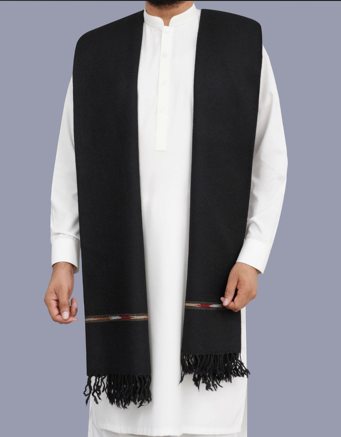 Luxury Men's Wool Shawl (Gift Packing)
