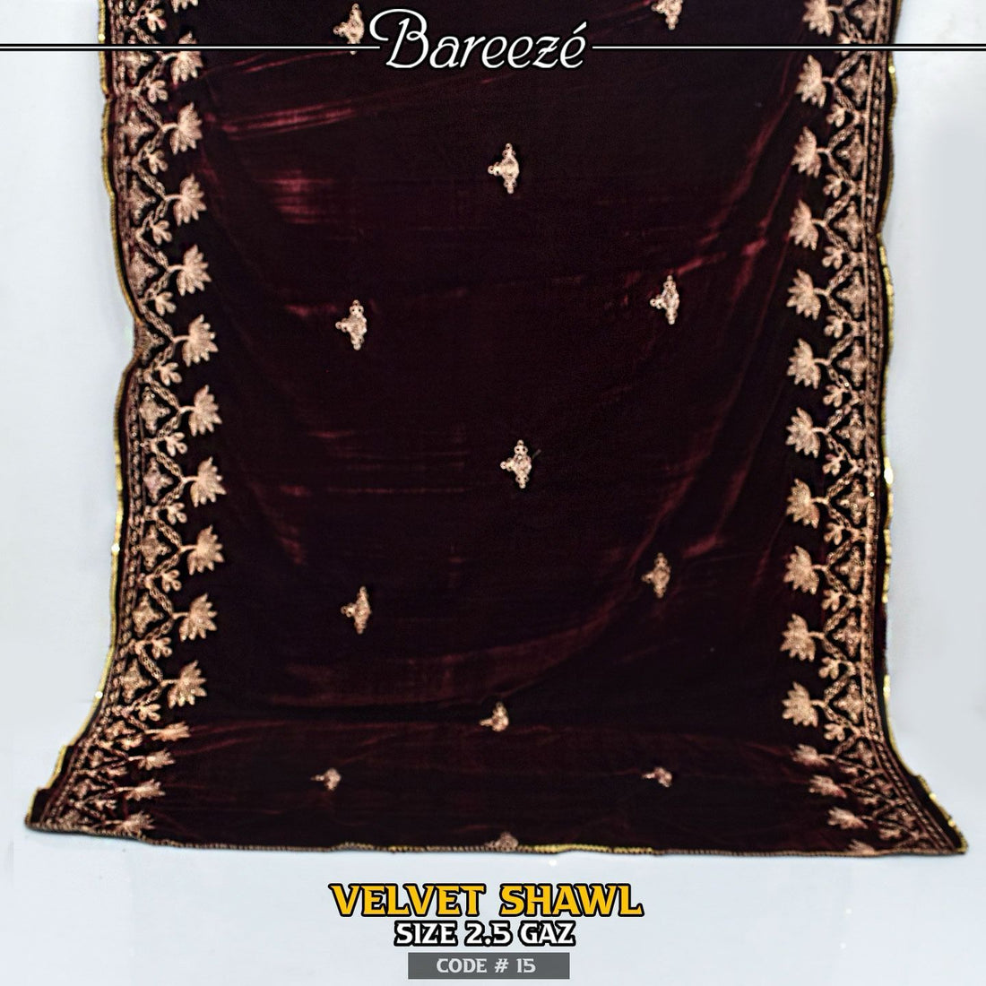 Leaser work velvet shawal